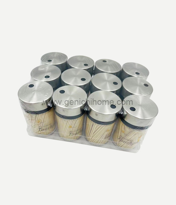 竹のつまようじ鋼のふた